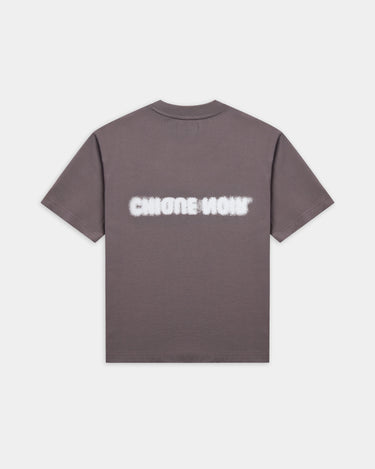 CHIQUE NOIR - BLURRY LOGO TEE - GULL