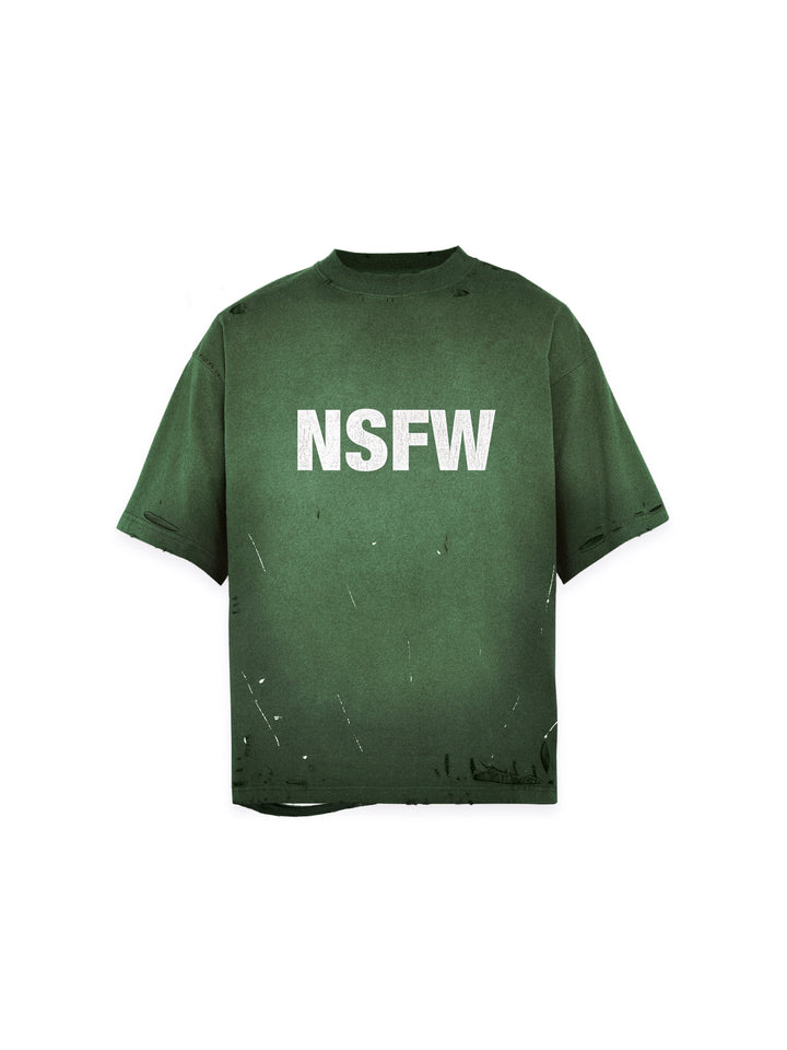 LORD CULTURE - DESTROYED NSFW TEE - GREEN