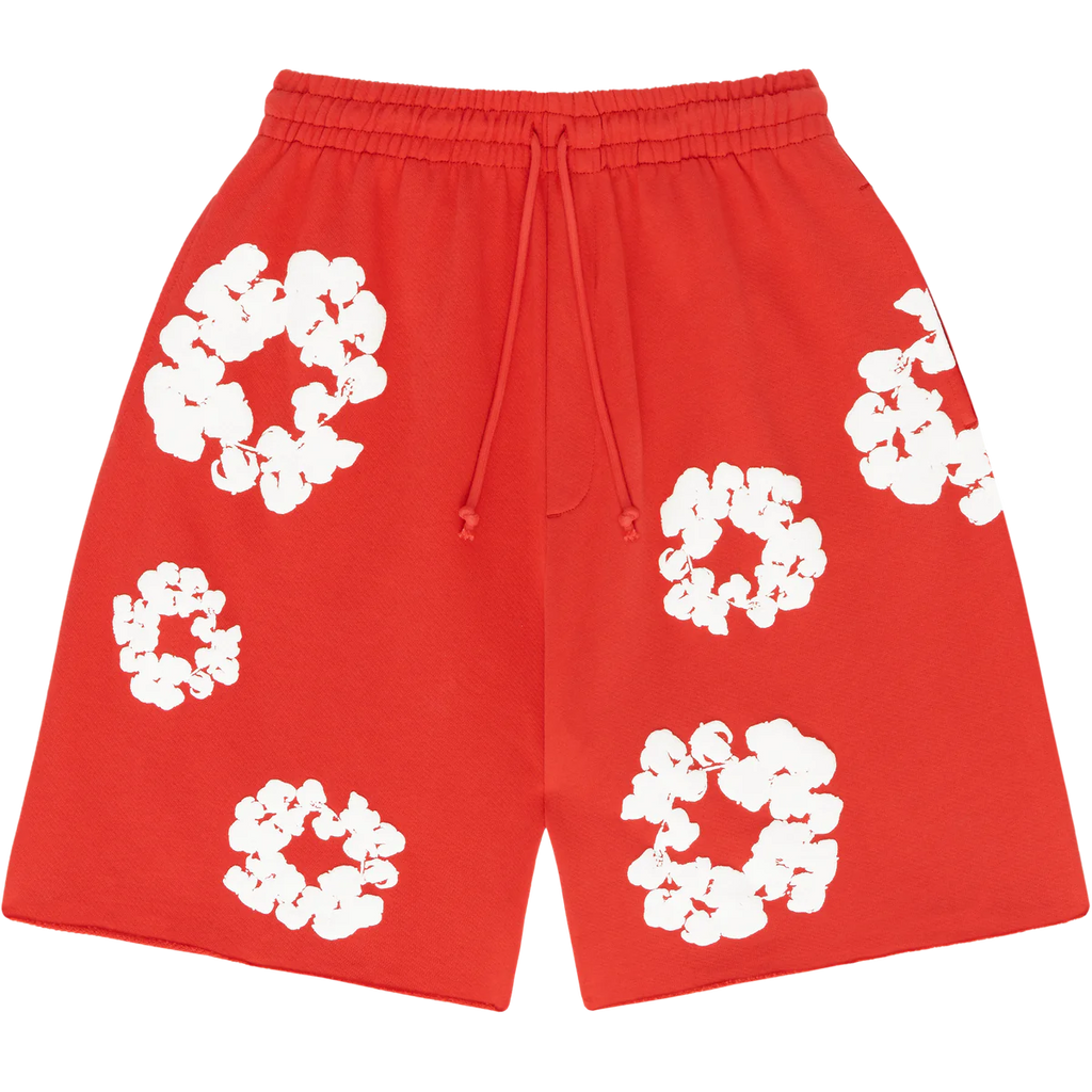 DENIM TEARS - THE COTTON WREATH SHORT RED – Concept R