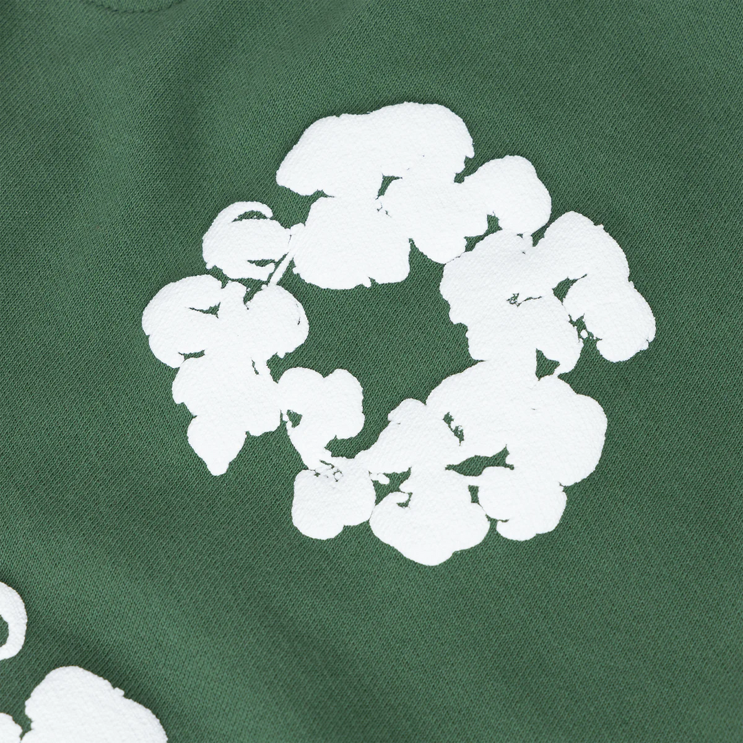 DENIM TEARS - THE COTTON WREATH SWEATPANTS GREEN