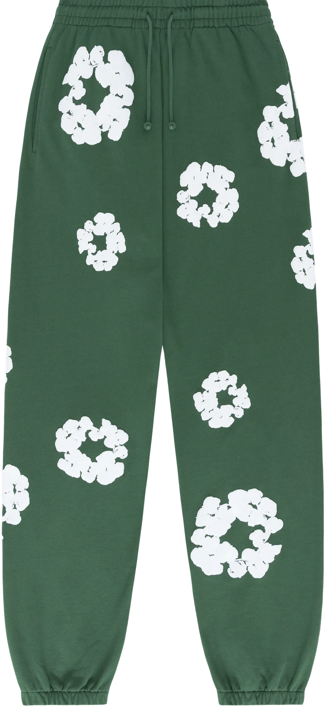 DENIM TEARS - THE COTTON WREATH SWEATPANTS GREEN
