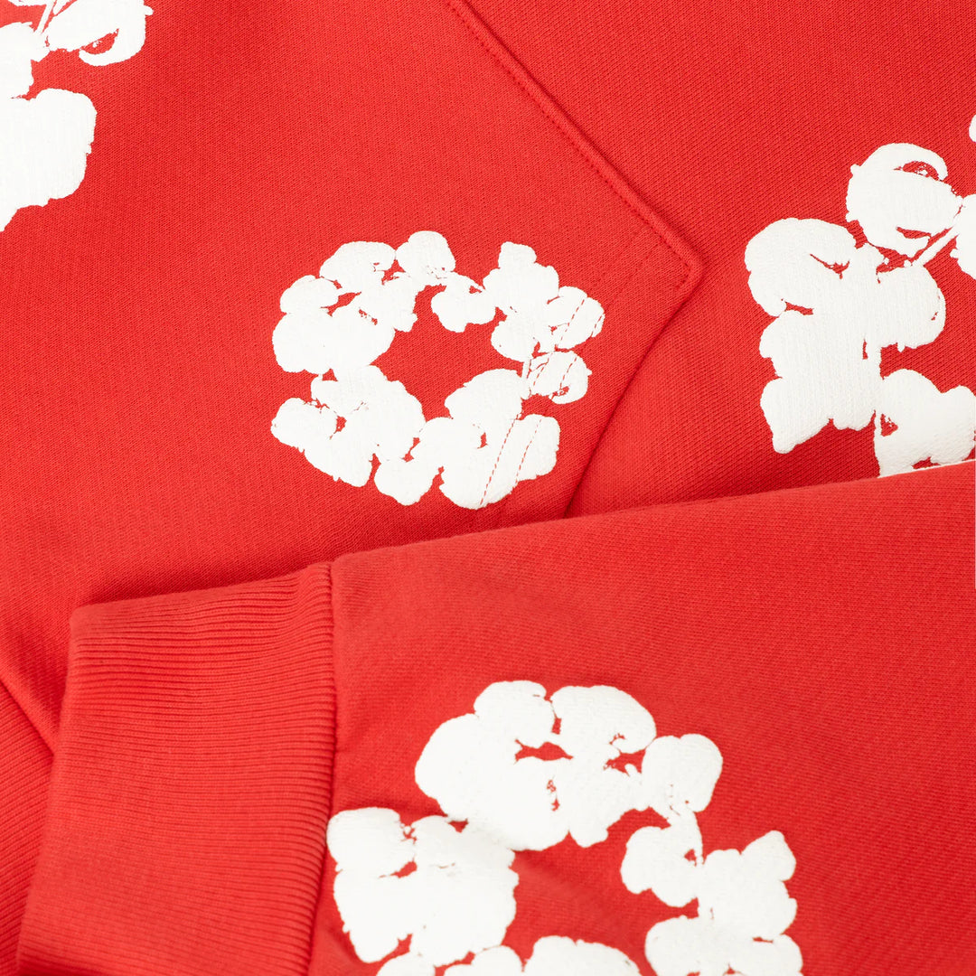 DENIM TEARS - THE COTTON WREATH HOODIE RED