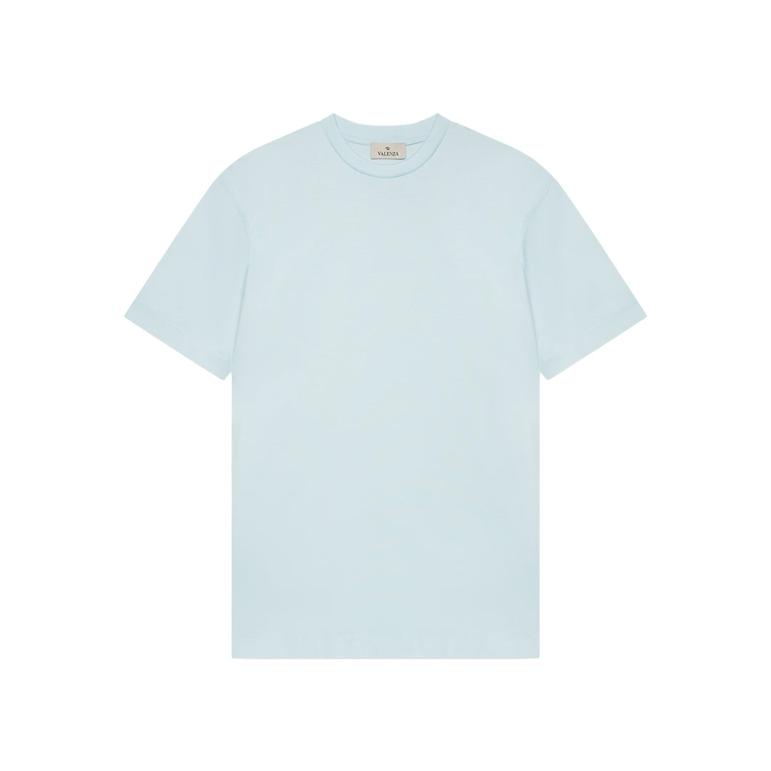 VALENZA - INTERLOCK SUPIMA T-SHIRT AQUA