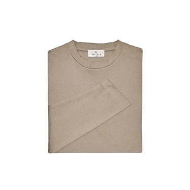 VALENZA - INTERLOCK SUPIMA T-SHIRT LONG SLEEVE LEAD GREY