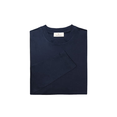 VALENZA - INTERLOCK SUPIMA T-SHIRT LONG SLEEVE NAVY