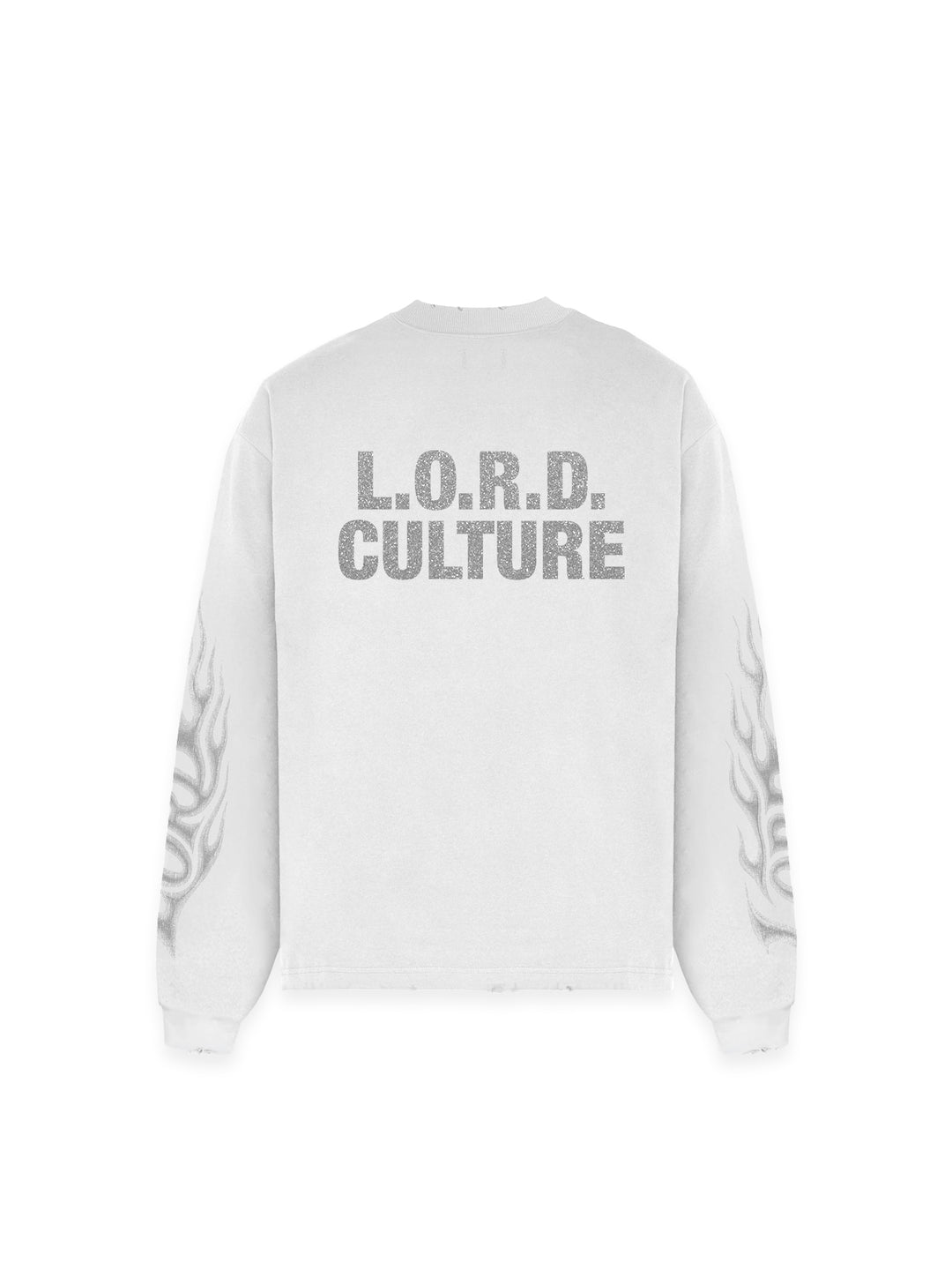 LORD CULTURE - FLAME LONGSLEEVE - WHITE