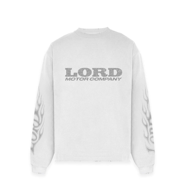 LORD CULTURE - FLAME LONGSLEEVE - WHITE