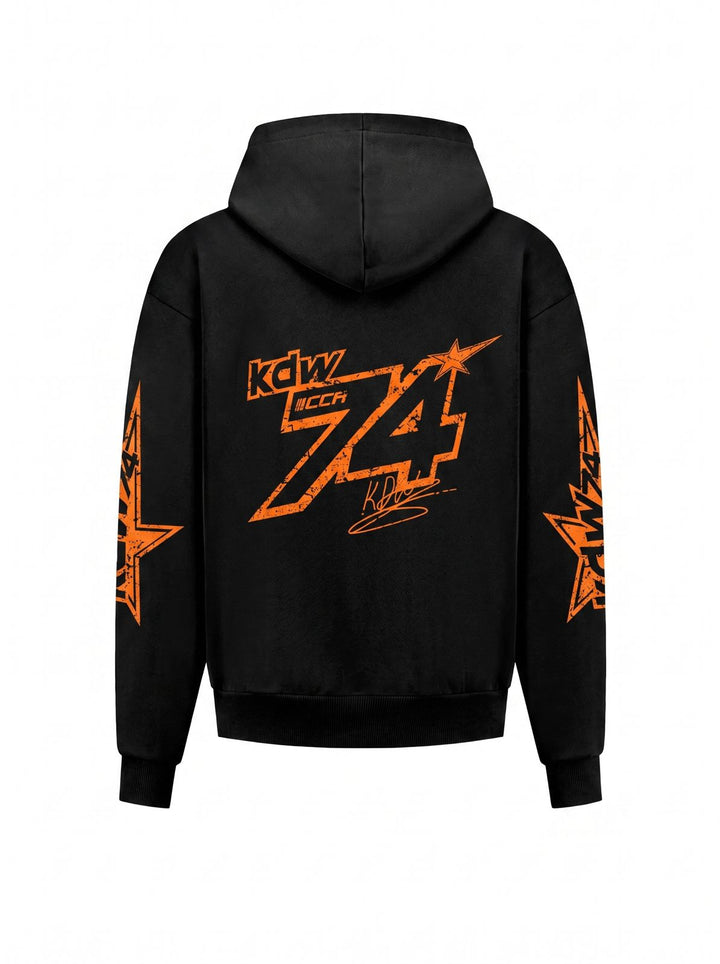 CONCEPT R X KDW - LIMITED EDITION HOODIE BLACK/ORANGE