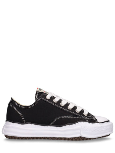 MAISON MIHARA YASUHIRO PETERSON OG SOLE CANVAS LOW BLACK