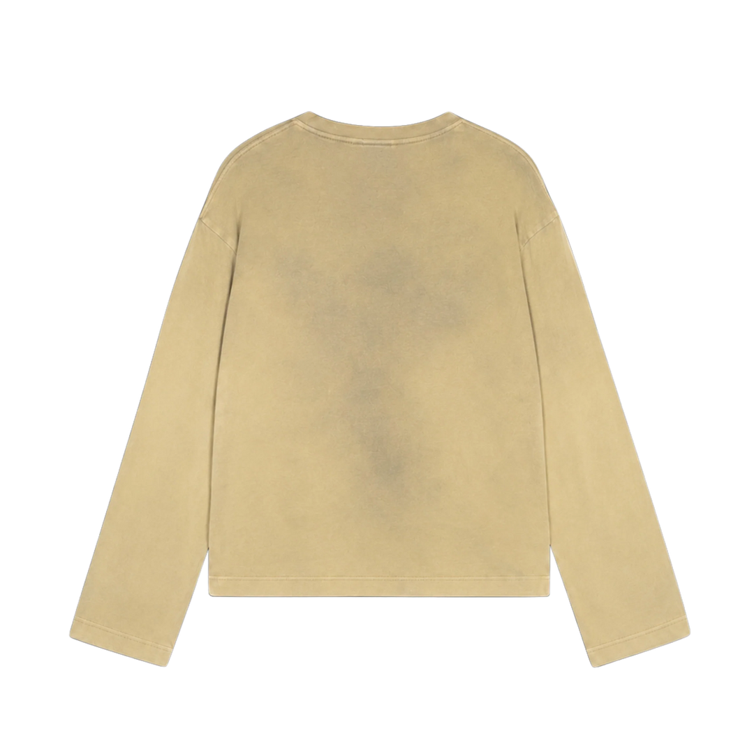 RIVERO - STUDIO WASHED LIGHTWEIGHT LONGSLEEVE CITRON