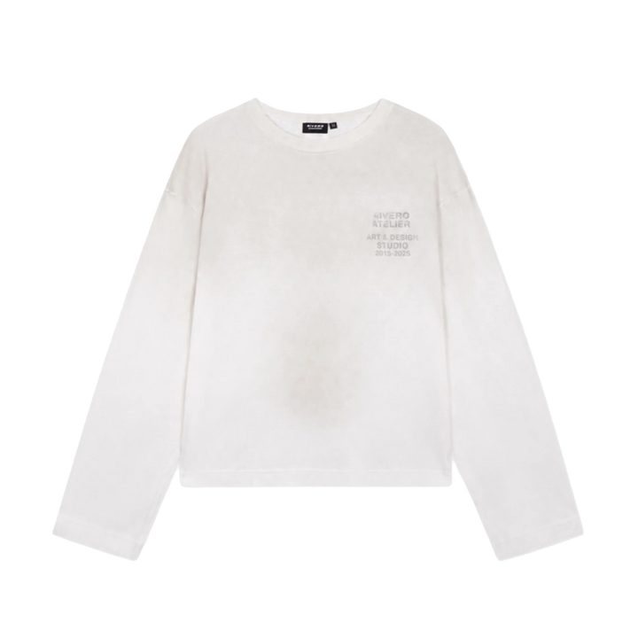 RIVERO - STUDIO WASHED LIGHTWEIGHT LONGSLEEVE WHITE