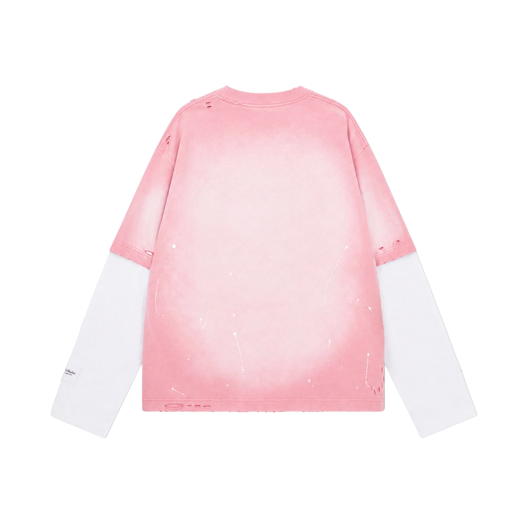 RIVERO - FADE ARTIFACT DAWN DOUBLE LAYERED TEE