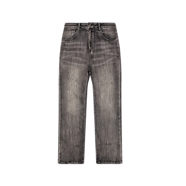 RIVERO - BLEACH WASHED DENIM JEANS DARK