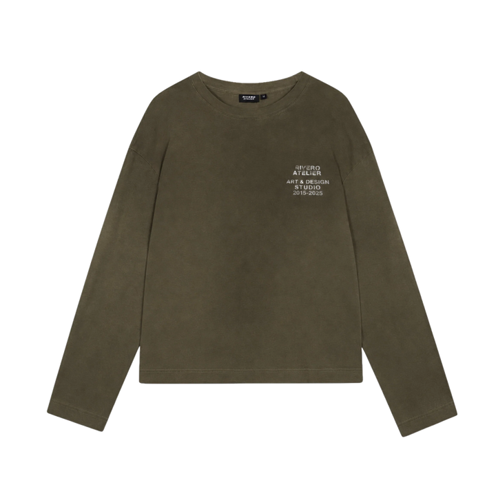 RIVERO - STUDIO WASHED LIGHTWEIGHT LONGSLEEVE OLIVE