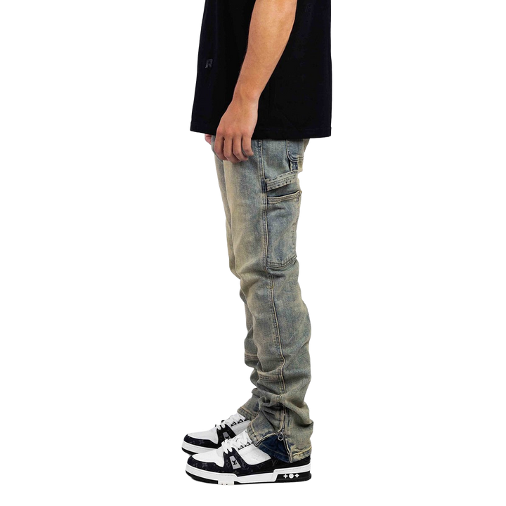 RIVERO - STRAIGHT WORKER DENIM JEANS