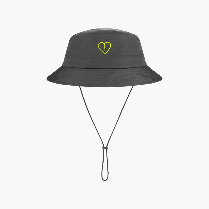 BILLION AND BEYOND - NYLON BUCKET HAT - GREY/NEON