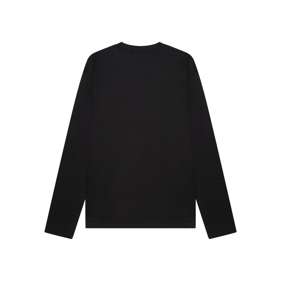 VALENZA - INTERLOCK SUPIMA T-SHIRT LONG SLEEVE - BLACK