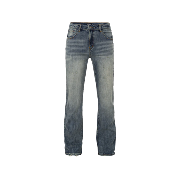 RIVERO - BLEACH WASHED DENIM JEANS