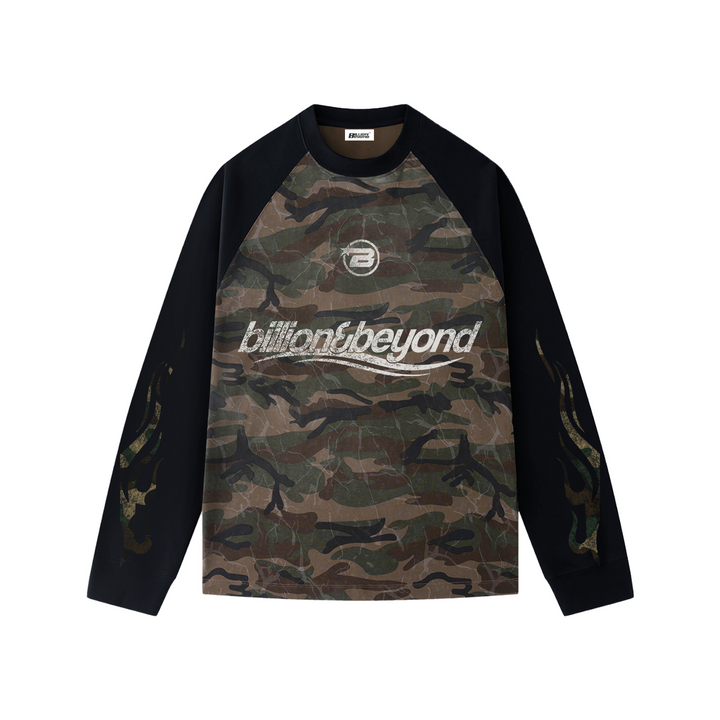 BILLION AND BEYOND - WAVE LONGSLEEVE - CAMO