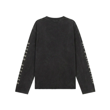 RIVERO - DAYDREAMS RAW EDGE LONGSLEEVE - WASHED BLACK