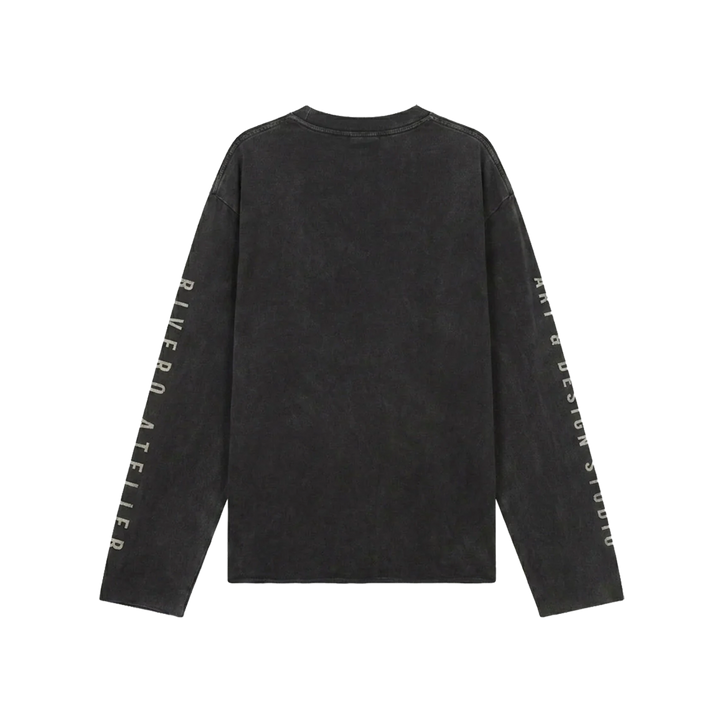 RIVERO - DAYDREAMS RAW EDGE LONGSLEEVE - WASHED BLACK