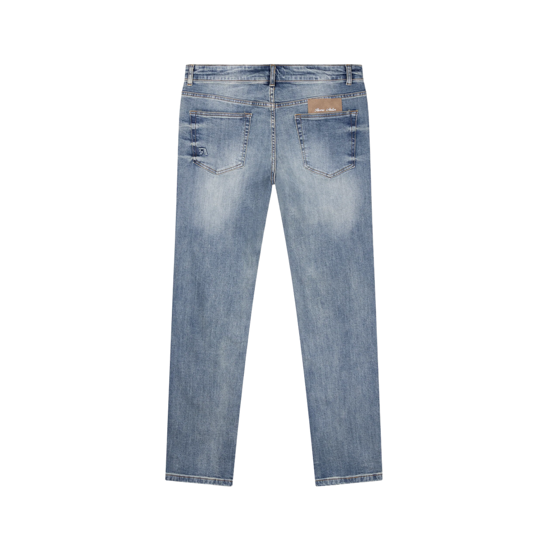 RIVERO - DESTROYER BUTTONED DENIM JEANS
