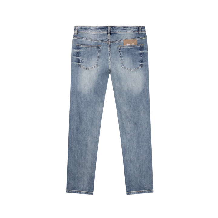 RIVERO - DESTROYER BUTTONED DENIM JEANS