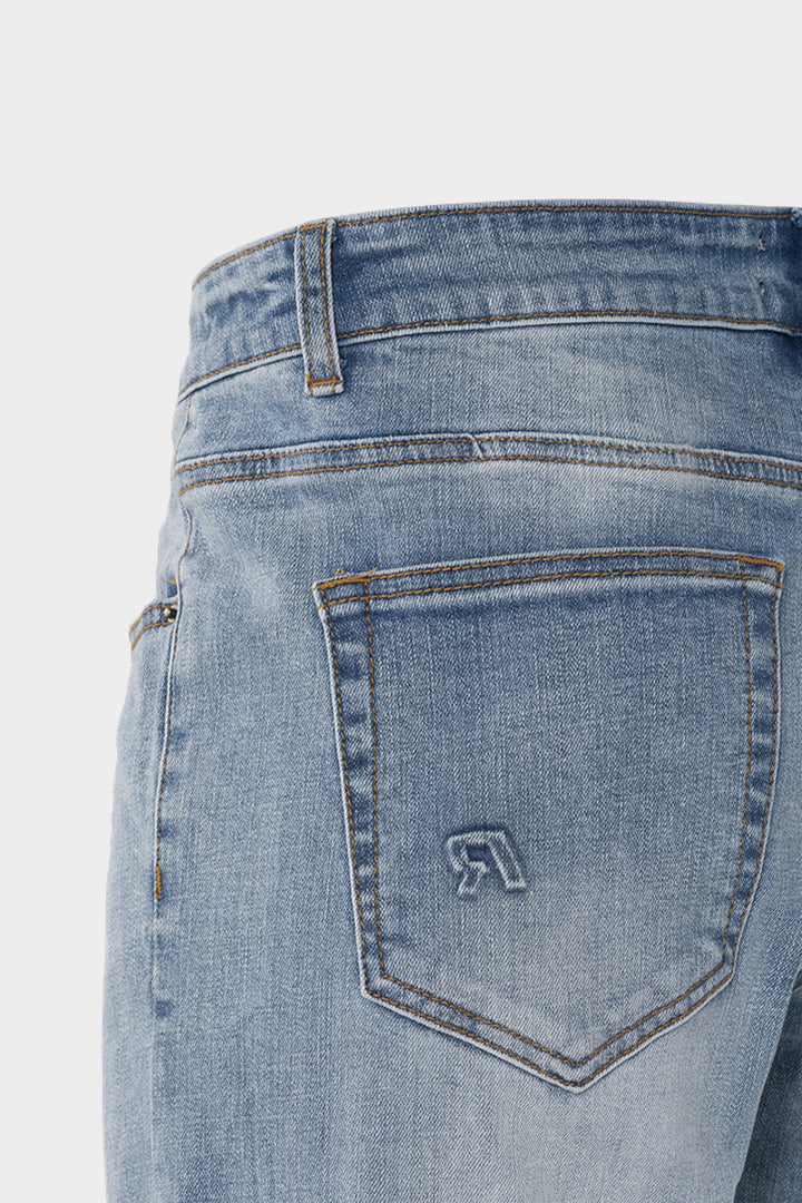RIVERO - REGULAR EMBOSSED WASHED DENIM JEANS