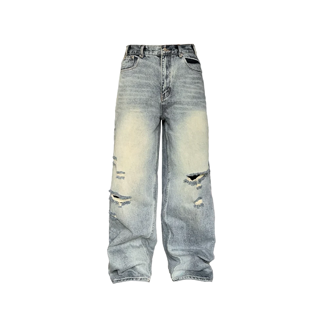 LORD CULTURE - DISTRESSED DENIM - BLUE