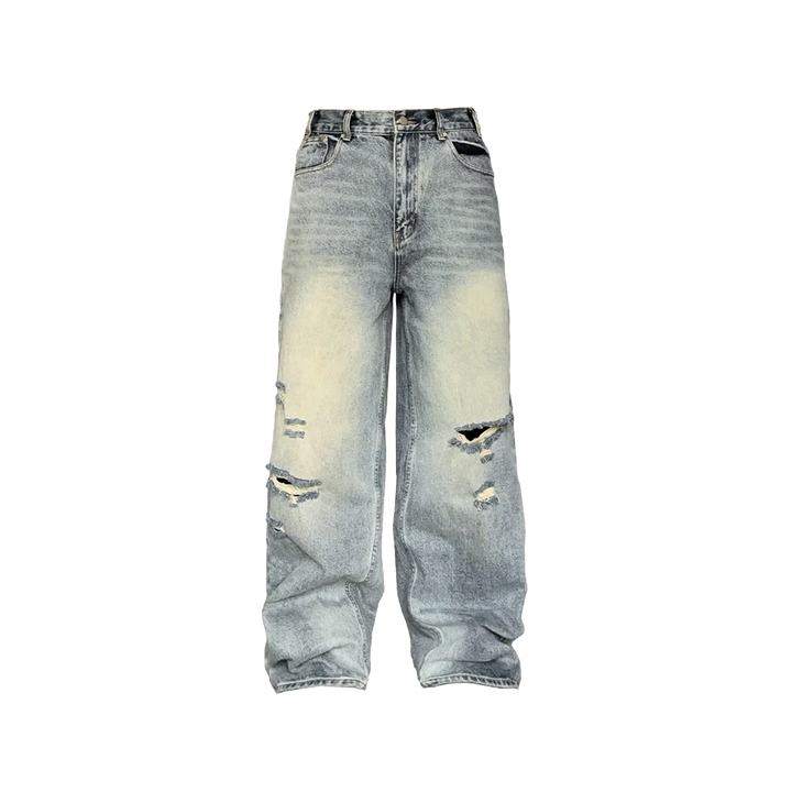 LORD CULTURE - DISTRESSED DENIM - BLUE