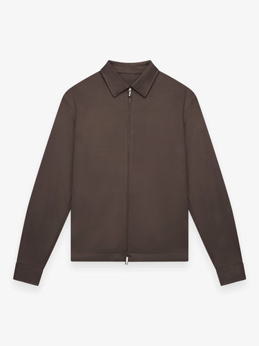 VALENZA-ZWAAR SUPIMA OVERSHIRT EBONY BROWN