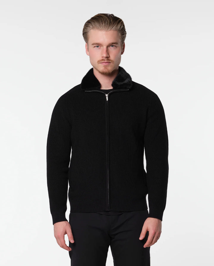 RIMA - FURNECK JACKET - BLACK