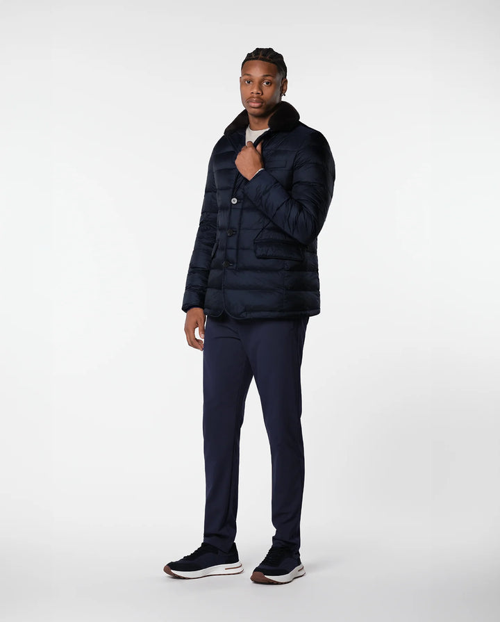 RIMA - FURNECK DOWN COAT - NAVY
