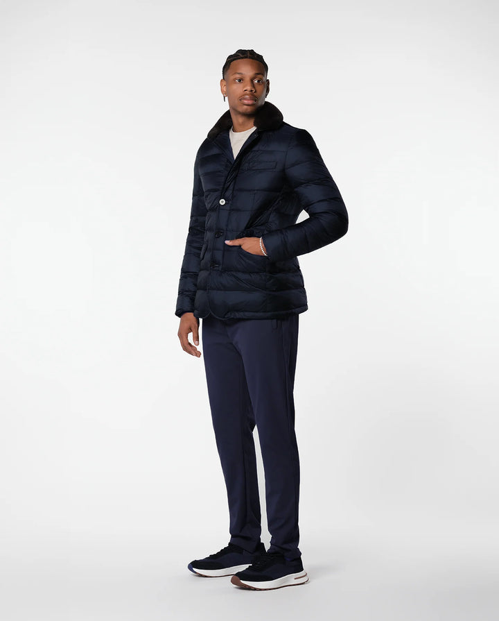 RIMA - FURNECK DOWN COAT - NAVY