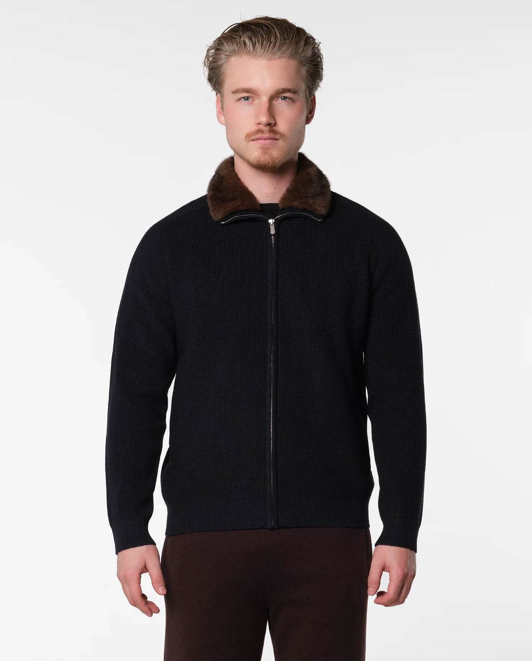RIMA - FURNECK JACKET - NAVY