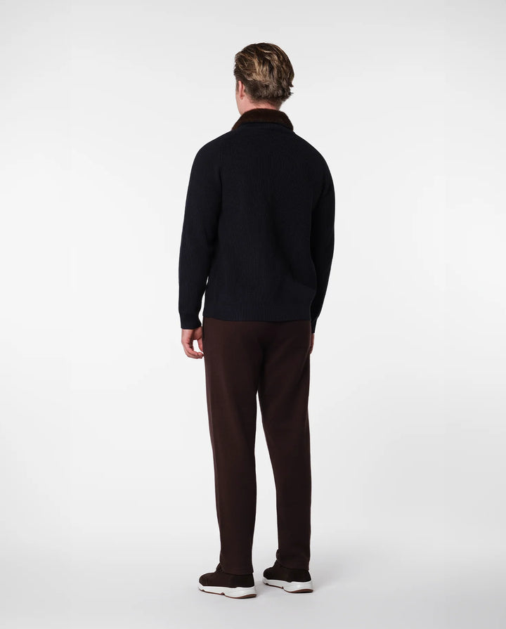 RIMA - FURNECK JACKET - NAVY