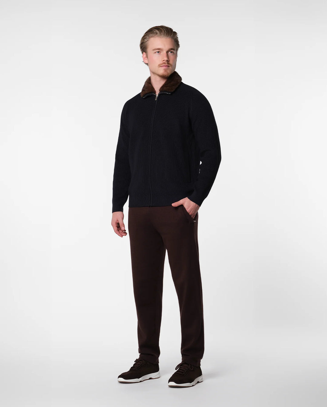 RIMA - FURNECK JACKET - NAVY