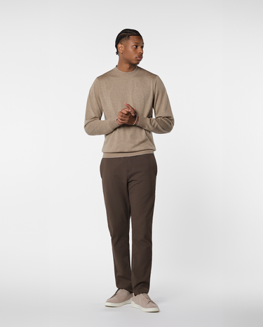 RIMA - CASHWOOL CREWNECK SWEATER BEIGE