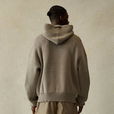 Fleece Hoodies Essentials Oatmeal Knit Hoodie Buy Fear Of God