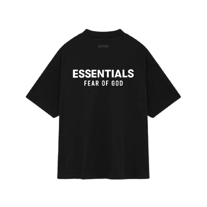 FEAR OF GOD ESSENTIALS - JET BLACK T-SHIRT