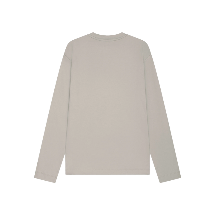 VALENZA - INTERLOCK SUPIMA T-SHIRT LONG SLEEVE - GRANITE