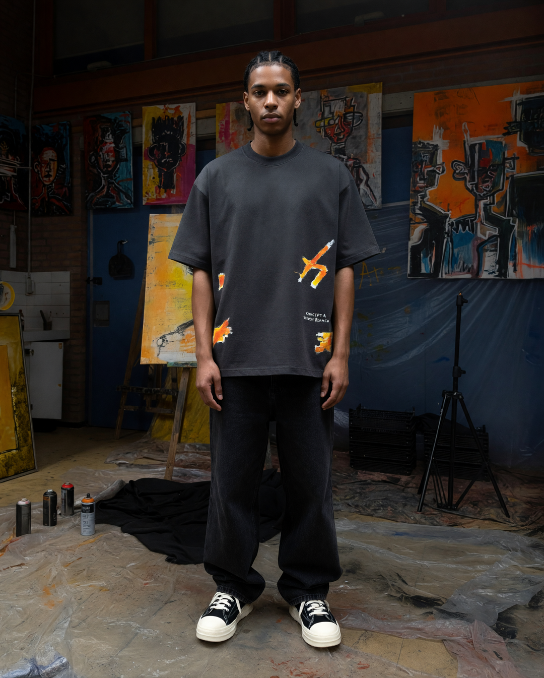 CONCEPT R x STEVEN BLANCO - T-SHIRT - HANDPAINTED