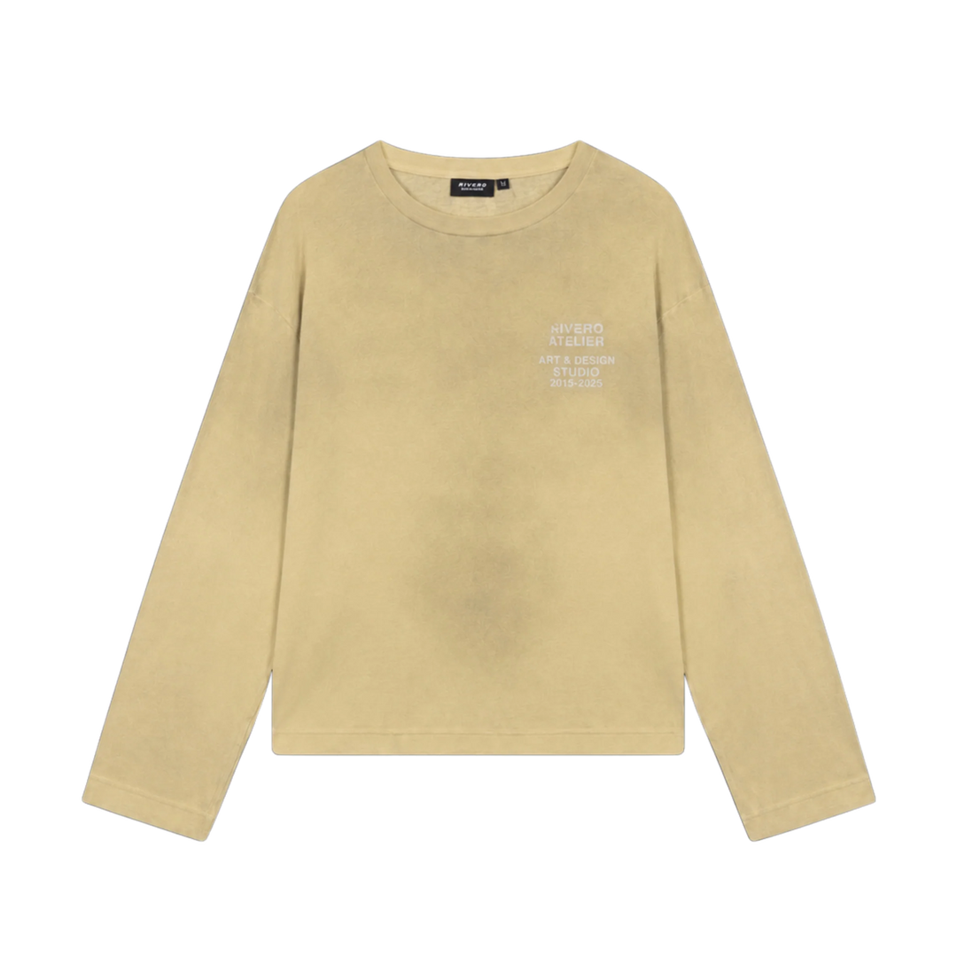 RIVERO - STUDIO WASHED LIGHTWEIGHT LONGSLEEVE CITRON