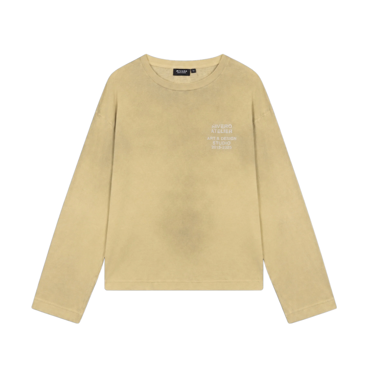 RIVERO - STUDIO WASHED LIGHTWEIGHT LONGSLEEVE CITRON