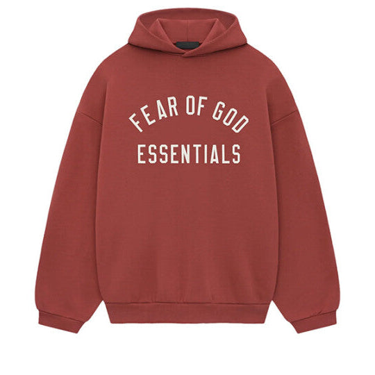 FEAR OF GOD ESSENTIALS - CRIMSON HOODIE