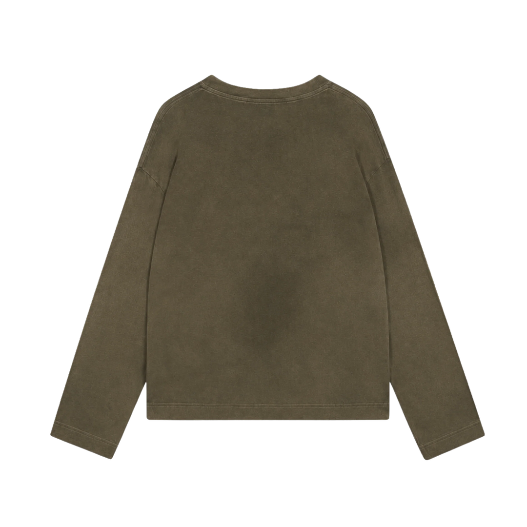 RIVERO - STUDIO WASHED LIGHTWEIGHT LONGSLEEVE OLIVE