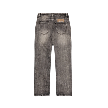RIVERO - BLEACH WASHED DENIM JEANS DARK