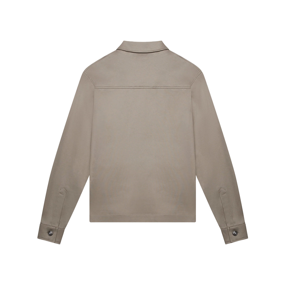 VALENZA - ZWAAR SUPIMA OVERSHIRT LEAD GREY