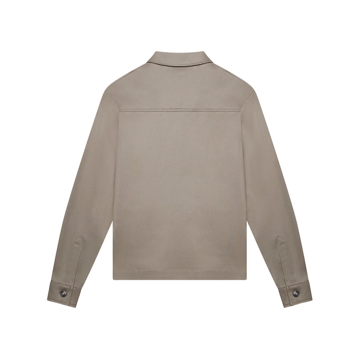 VALENZA - ZWAAR SUPIMA OVERSHIRT LEAD GREY