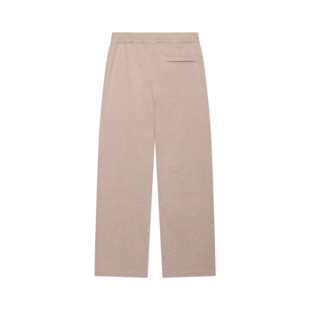 VALENZA - FLEECE ZIP SPORT TROUSERS LIGHT TAUPE MELANGE